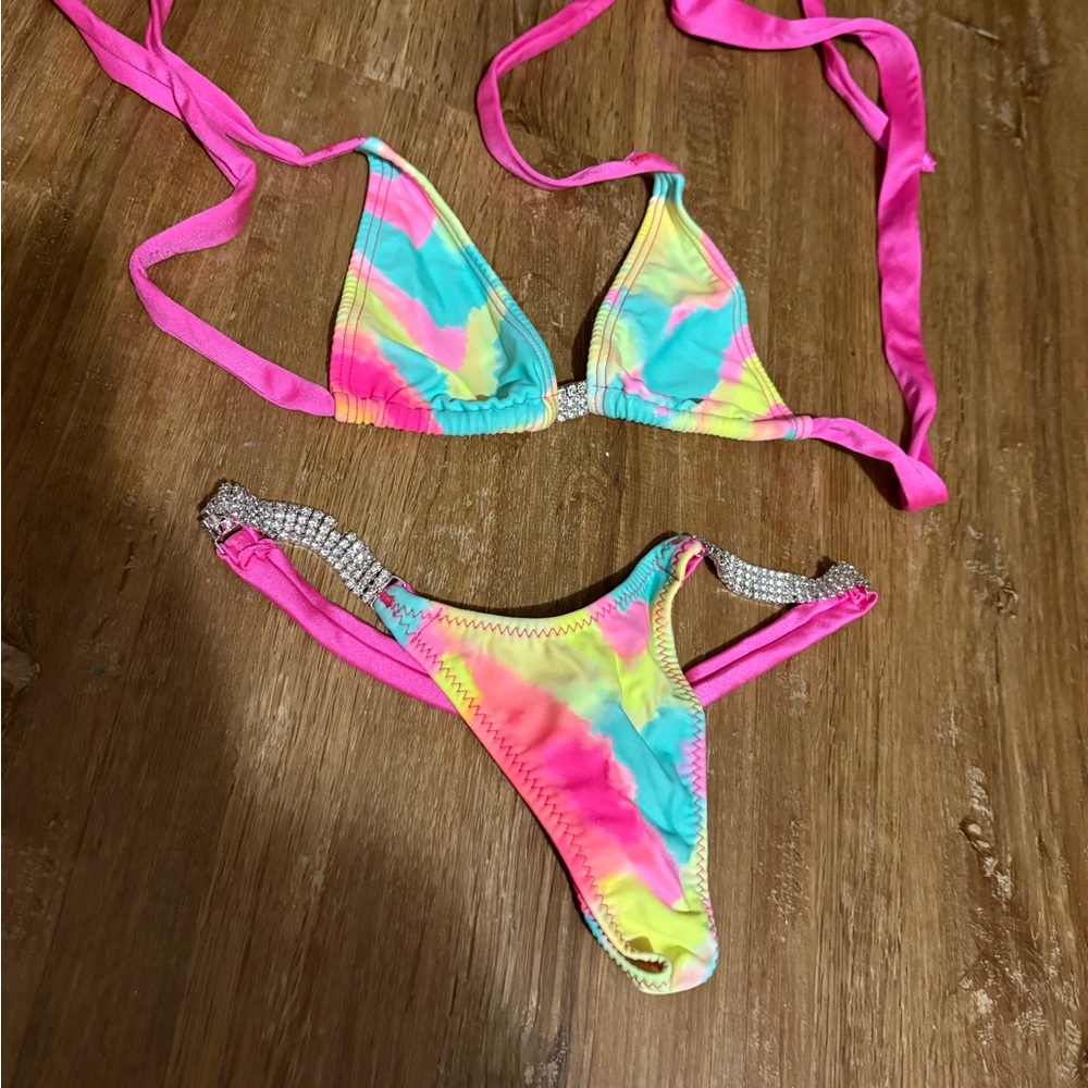 Vibrant Tie-Dye Bikini Set